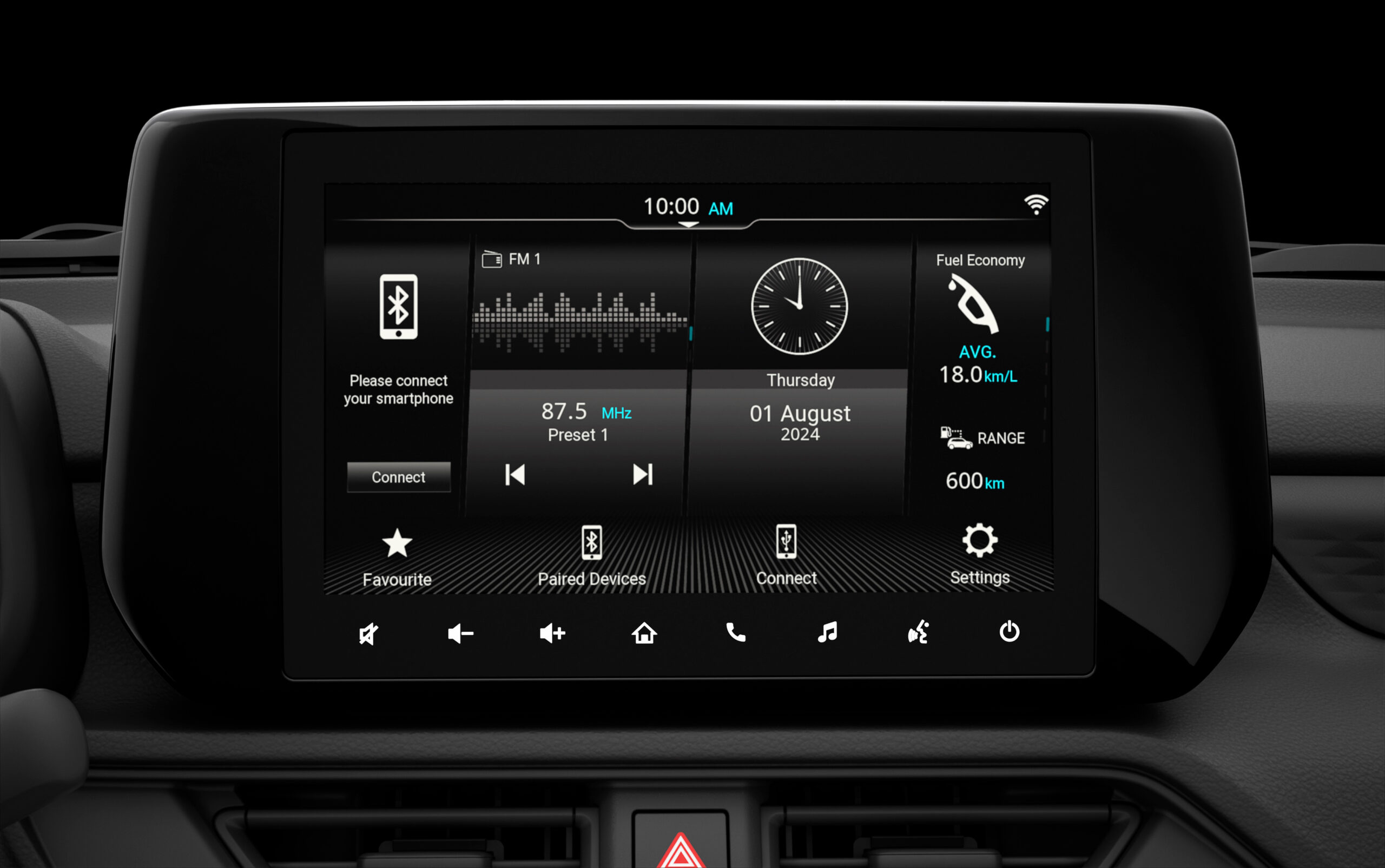9-inch display audio touchscreen